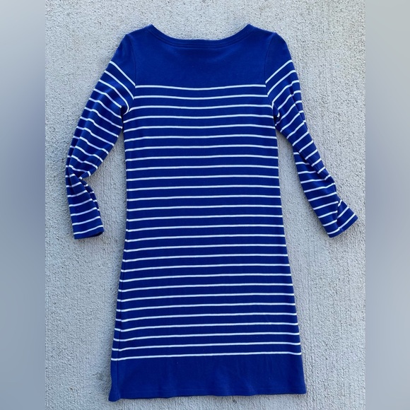Vineyard Vines Coastal Blue Striped Casual Dress Pima Cotton, S - Picture 6 of 6